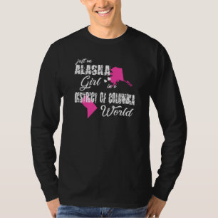 Alaska ist nur ein Alaska-Mädchen in einem Viertel T-Shirt