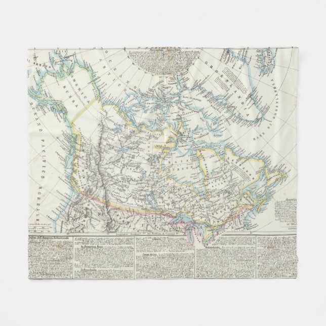Alaska, Kanada, Grönland Fleecedecke (Vorderseite (Horizontal))