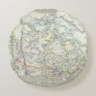 Alaska, Kanada, Grönland Rundes Kissen