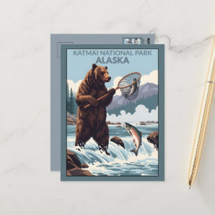 Alaska Katmai-Nationalpark Postkarte