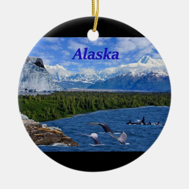 Alaska Keramik Ornament (Vorne)