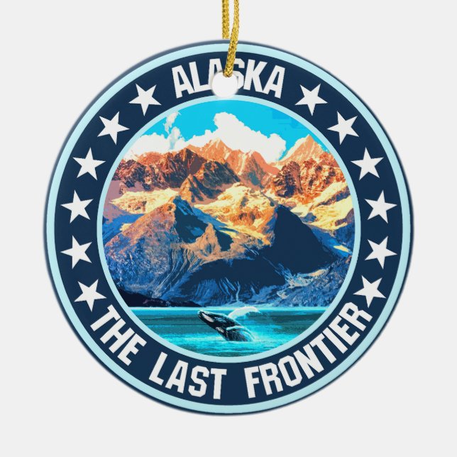 Alaska Keramik Ornament (Vorne)