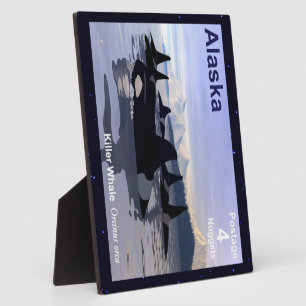 Alaska Killer Whales Briefmarke Fotoplatte
