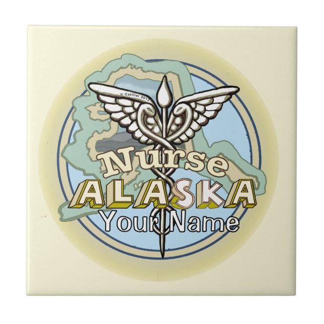 Alaska Krankenschwester Caduceus Fliese (Vorderseite)