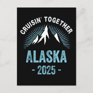 Alaska-Kreuzfahrt 2025 Familie Freunde Urlaub Reis Postkarte