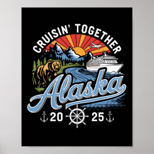 Alaska-Kreuzfahrt 2025 Familien-Sommerferien-Reise Poster