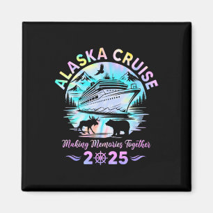 Alaska-Kreuzfahrt 2025 passende Familie Freunde Gr Magnet