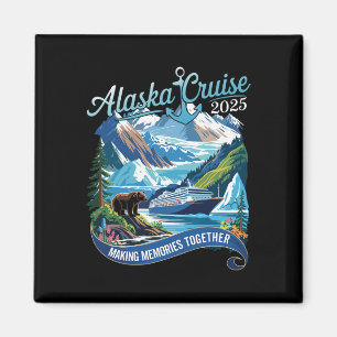 Alaska-Kreuzfahrt 2025 passende Familie Freunde Un Magnet