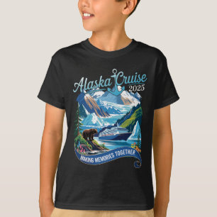 Alaska-Kreuzfahrt 2025 passende Familie Freunde Un T-Shirt