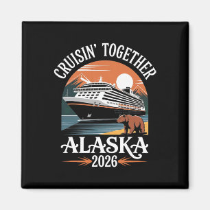 Alaska-Kreuzfahrt 2026 passende Familie Männer Fra Magnet