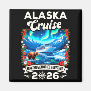 Alaska-Kreuzfahrt 2026 passende Familie und Freund Magnet