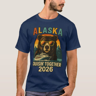 Alaska-Kreuzfahrt 2026 passende Freunde Familienur T-Shirt