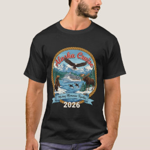 Alaska-Kreuzfahrt 2026 passende Freunde und Famili T-Shirt