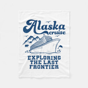 Alaska-Kreuzfahrt Familie Und Freunde Alaskische K Fleecedecke
