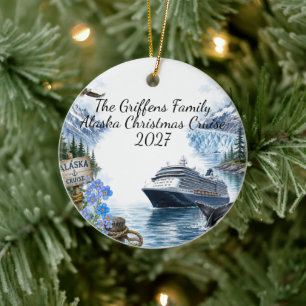 Alaska-Kreuzfahrt Familienreise Keramik Ornament