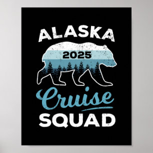 Alaska Kreuzfahrt Gruppe 2025 Kinder Alaskan Kreuz Poster