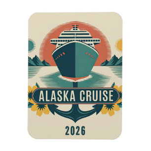 Alaska-Kreuzfahrtschiff-Kabinenmagnet Magnet