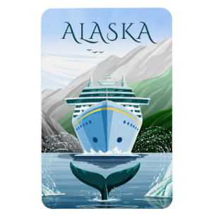 Alaska-Kreuzfahrtschiff-Kabinenmagnet Magnet