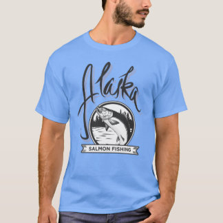 Alaska-Lachs-Angelfischerei T-Shirt