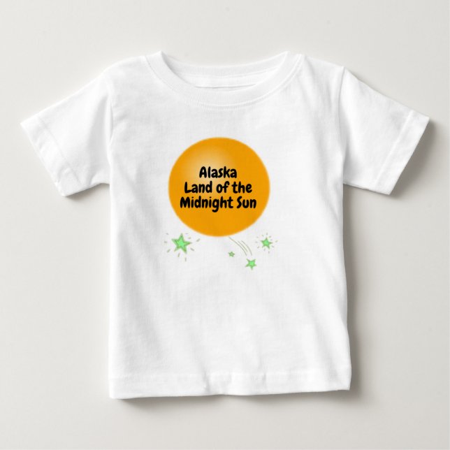 Alaska Land of Midnight Sun Baby T-shirt (Vorderseite)