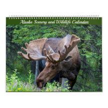 Alaska-Landschaft und Naturkalender