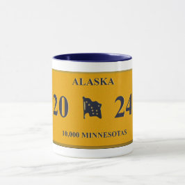 Alaska License Plate Tasse
