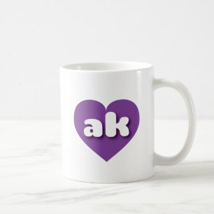 Alaska lila Herz - I Liebe ak Kaffeetasse
