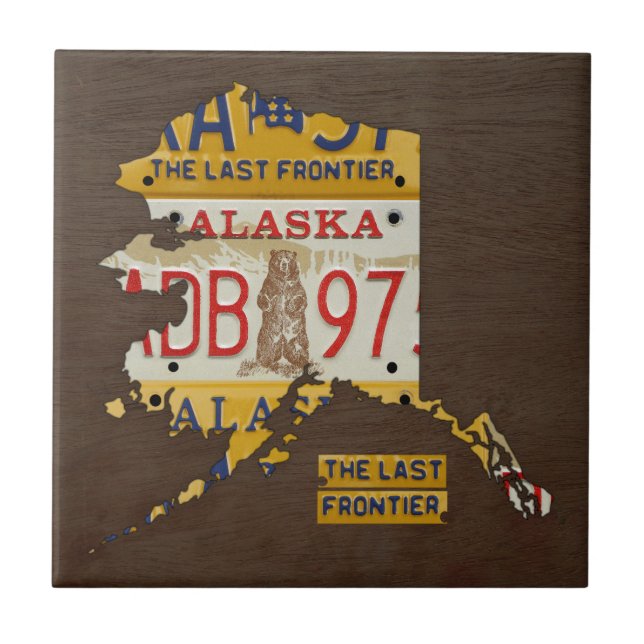 Alaska-Lizenz-Platten-Karten-Keramik-Fliese V3 Fliese (Vorderseite)