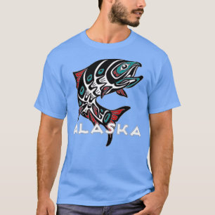 Alaska Lmon Fishing Native American Indigeny T T-Shirt