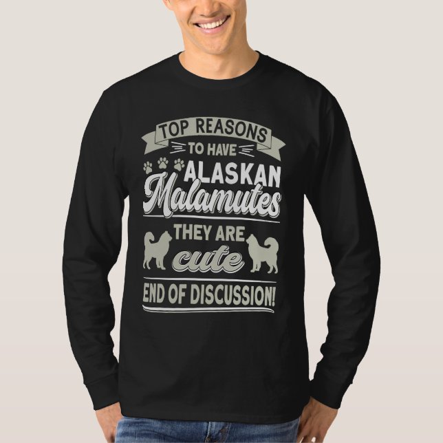 Alaska Malamute Plush Owner Reasons To Have Alaska T-Shirt (Vorderseite)