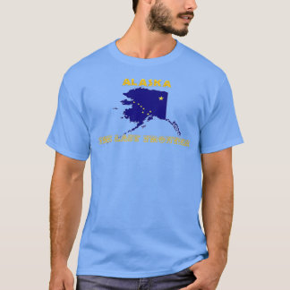 Alaska Map Flag die letzte Grenze T-Shirt