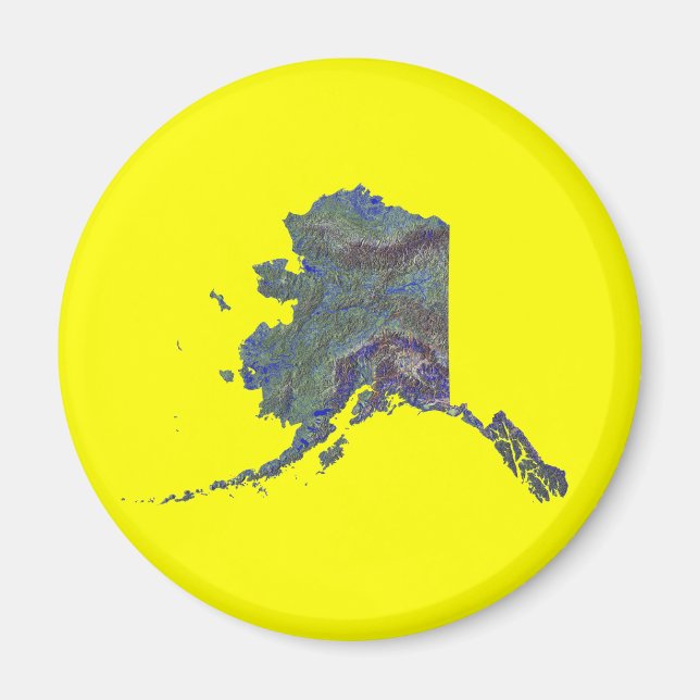 Alaska Map Magnet (Vorne)