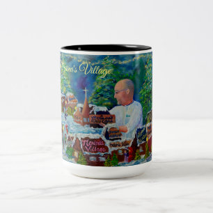 Alaska Marina Village GingerBread Kapitän Cook Zweifarbige Tasse