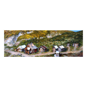 Alaska-Mining-Camp-Gold-Prospektion-Wandbild Fotodruck