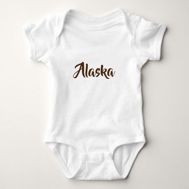 Alaska Monogram Baby Strampler (Vorderseite)