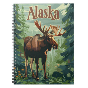 Alaska Moose Notizblock