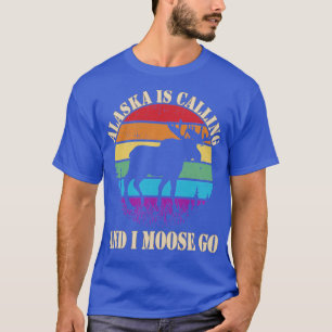 Alaska Moose Tourist Travel Funny TShirt
