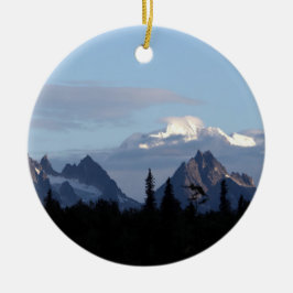 Alaska Mountain Range Denali Keramik Ornament