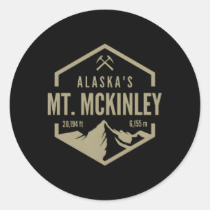Alaska Mt Mckinley Runder Aufkleber