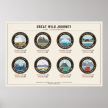Alaska National Parks Poster – Cream Landschaft