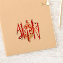 Alaska Native Ambigram Aufkleber