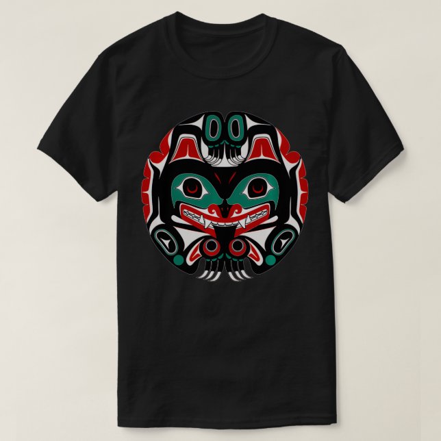 Alaska Native American Art Tlingit Eagle Tribal Be T-Shirt (Design vorne)