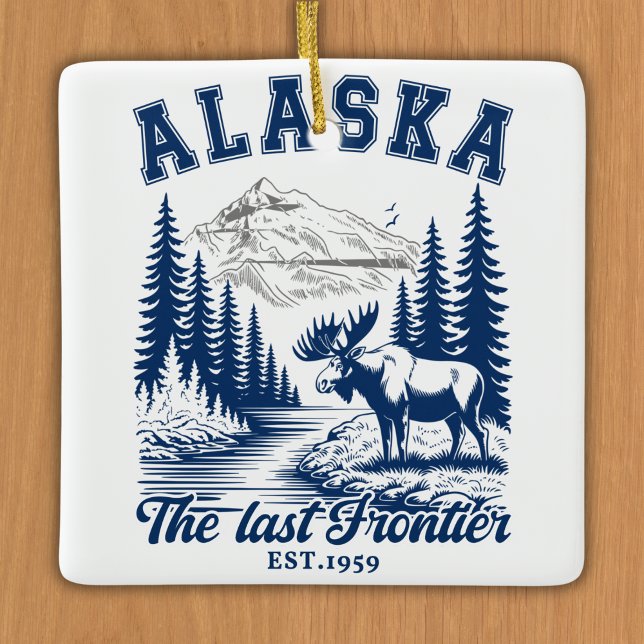 Alaska Nature Escape with Moose Keramikornament (Von Creator hochgeladen)