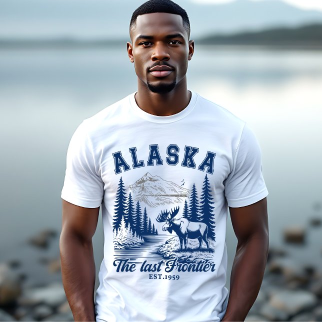 Alaska Nature Escape with Moose T-Shirt (Von Creator hochgeladen)