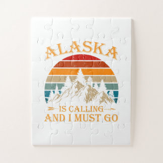 Alaska nennt Retro Vintage Berge Natur