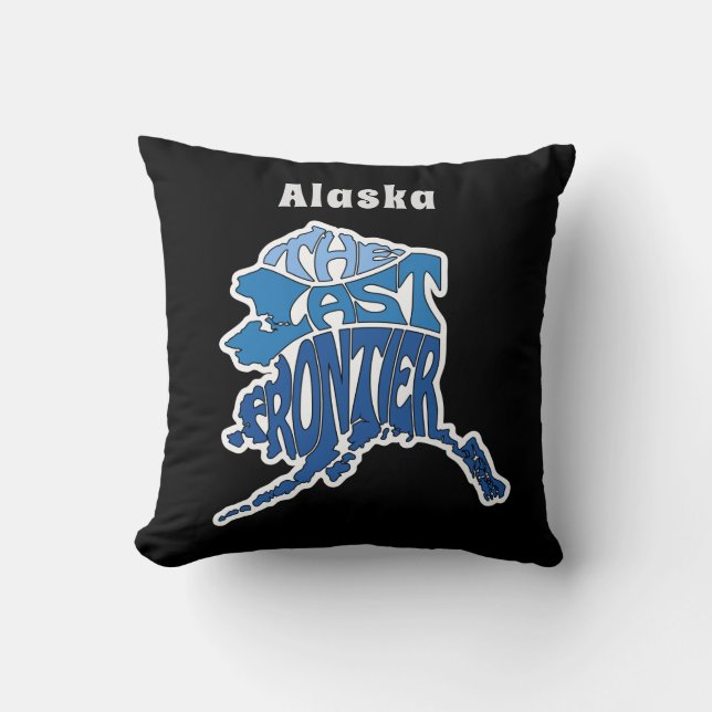 Alaska Nickname Word Art Kissen (Vorderseite)