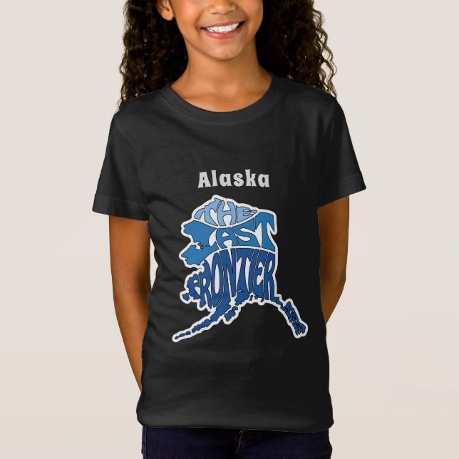 Alaska Nickname Word Art T-Shirt (Vorderseite)
