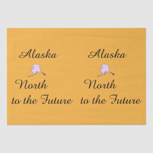 Alaska Nord in die Zukunft Seidenpapier (Vorderseite)