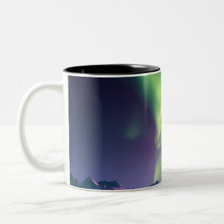 Alaska Nordlicht Szene Zweifarbige Tasse