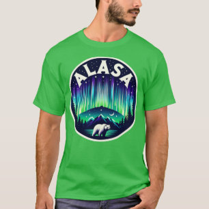 Alaska Nordlichter Blick Urlaub Thirt 1 T-Shirt